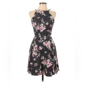 Hollister Black Floral Dress